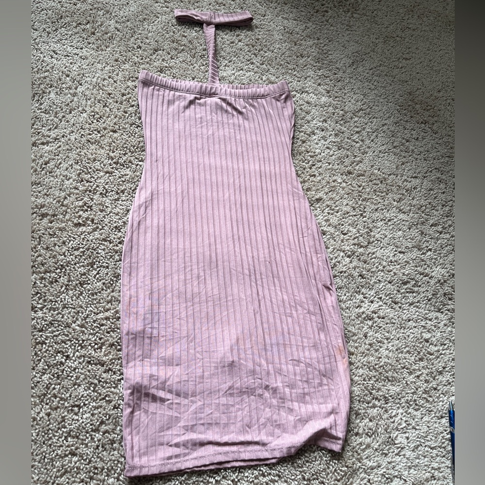 Small Blush Pink Tube Bodycon Dress